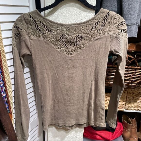 Free People Green Top - Picture 3 of 3